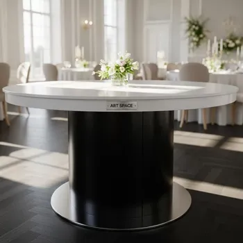 Аренда Стол Лидер 9 D700 белый черный в Karat Resort — ART SPACE