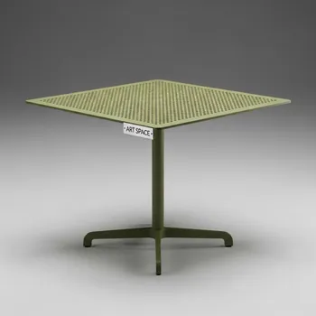 Аренда Стол пластиковый Sky Table 70 оливковый 700х700х740 мм в МФК «Горный» — ART SPACE