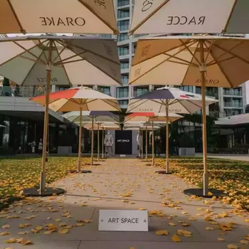 Аренда Зонт с центральной деревянной опорой в Grand Karat Sochi — ART SPACE