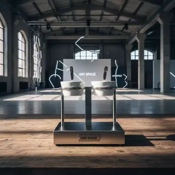 Аренда Подставка вертикальная двойная сталь керамика для мармитов с половником 100х205 мм H 220 мм в зале «Чайка» (Морпорт) — ART SPACE