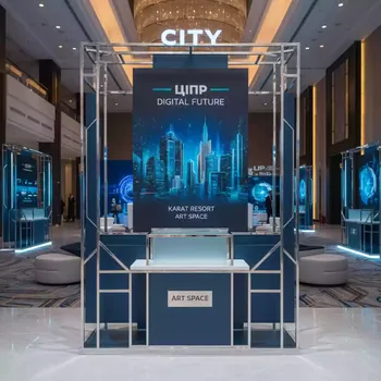 Аренда Стойки промо City с полкой и баннером в Karat Resort — ART SPACE