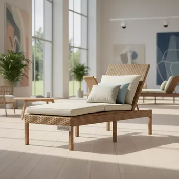 Аренда Кресло шезлонг плетеное из искусственного ротанга DeckWOOD в Mantera Supreme — ART SPACE