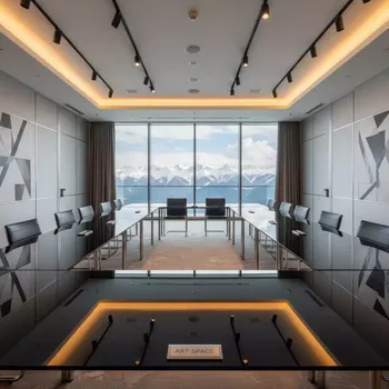Аренда Столы стеклянные черные в Sochi Marriott Krasnaya Polyana — ART SPACE