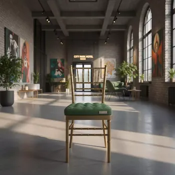 Аренда Подушка для стула Кьявари зеленая 5 см в City Park Hotel Sochi — ART SPACE