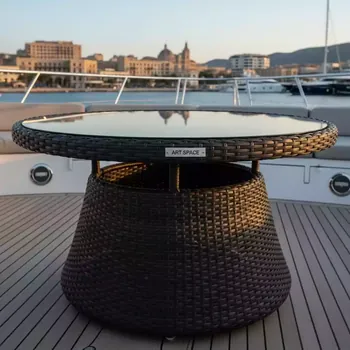 Аренда Стол из искусственного ротанга YH T4766G 2 на VIP теплоходе (Морпорт Сочи) — ART SPACE