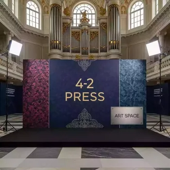 Аренда Пресс волл 4х2 в Зале органной и камерной музыки — ART SPACE