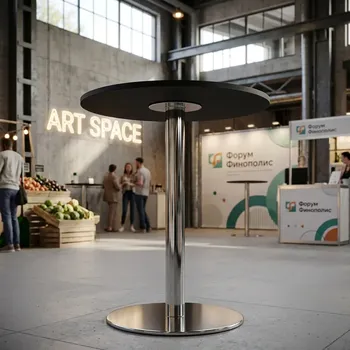 Аренда черного стола Expo d70 в Сочи
