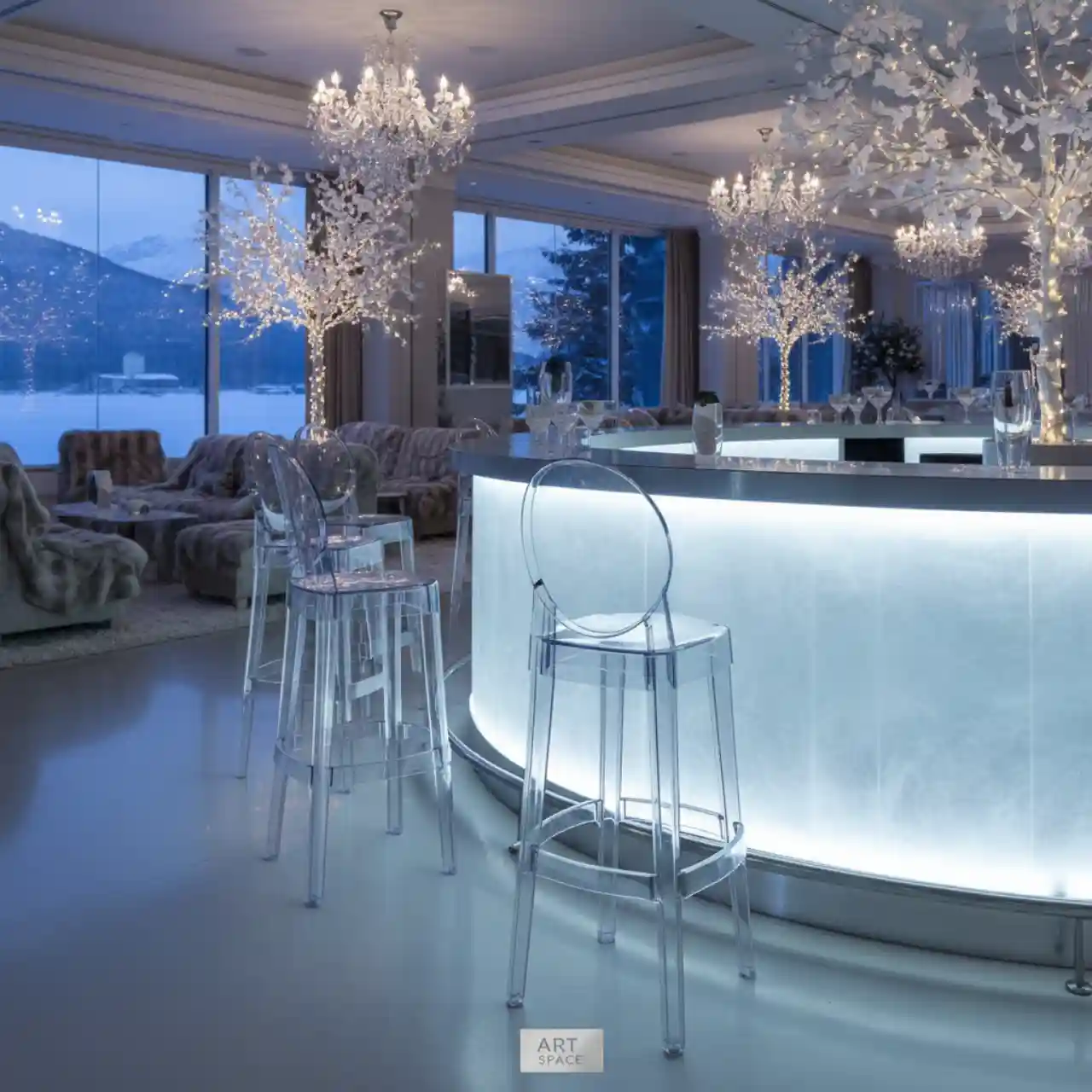 Табурет пластиковый барный Dome