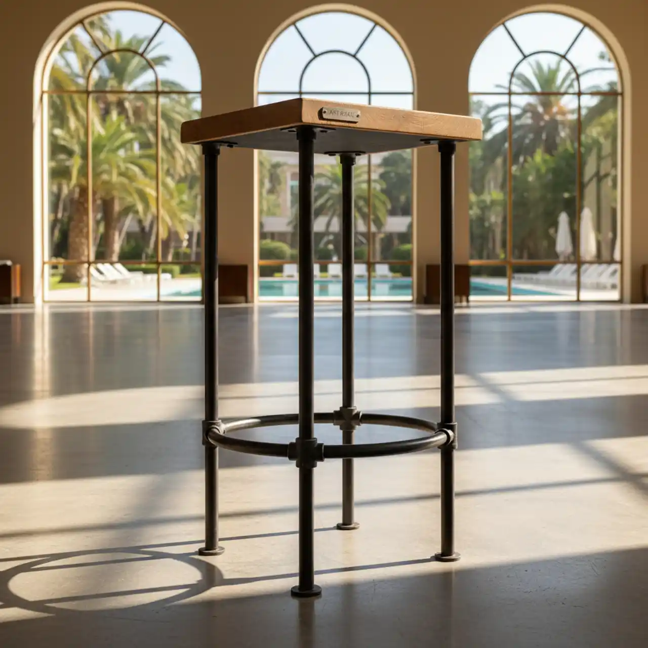 Табурет барный Лофт 11 М с подножкой