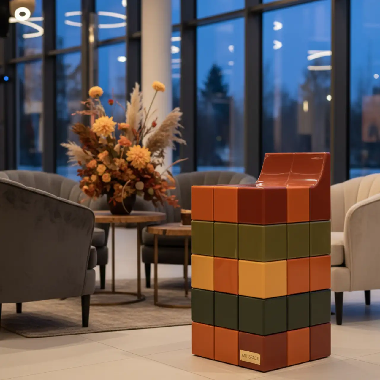 Табурет барный пластиковый Rubik