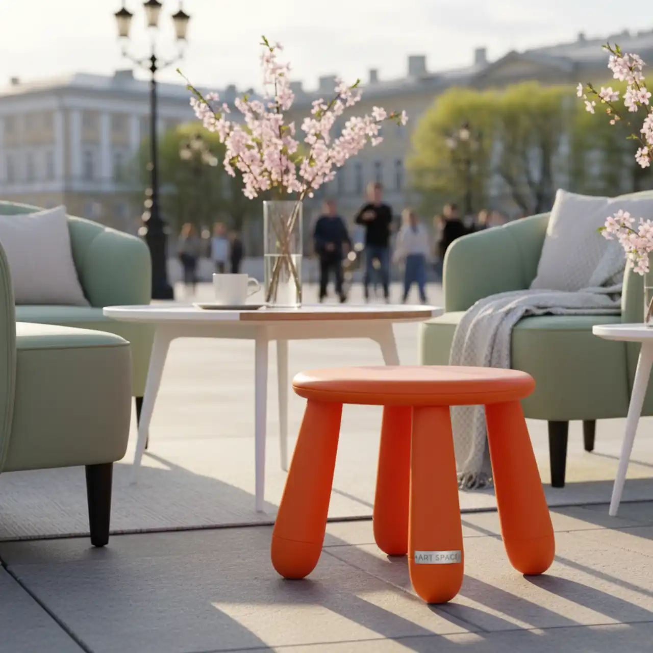 Табурет детский Маммут оранжевый