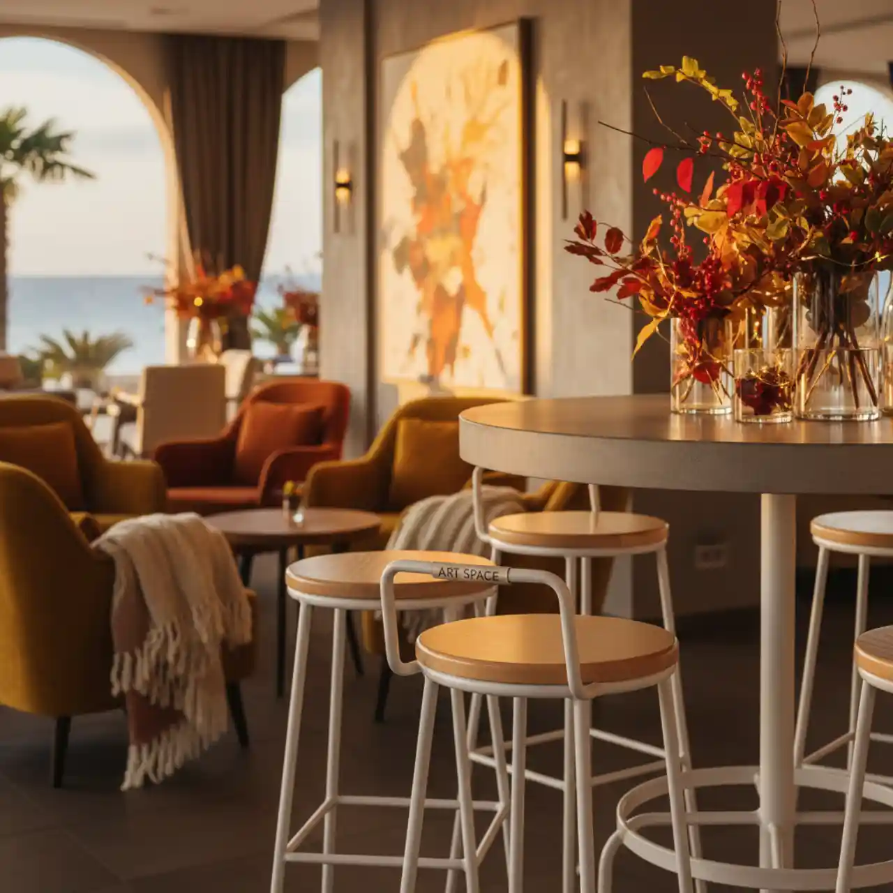 Табурет барный Loft белый