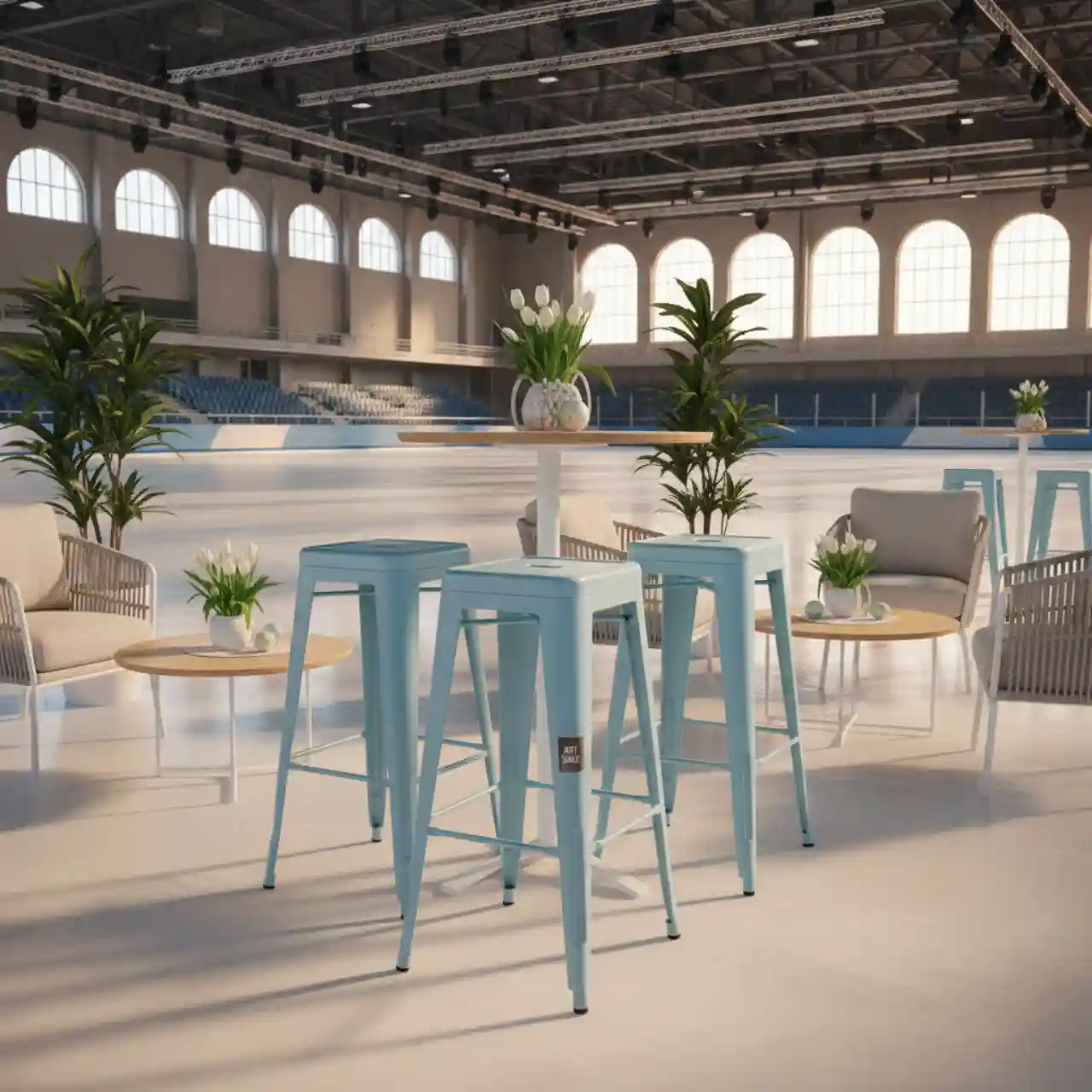 Табурет барный Tolix Style цвет по RAL