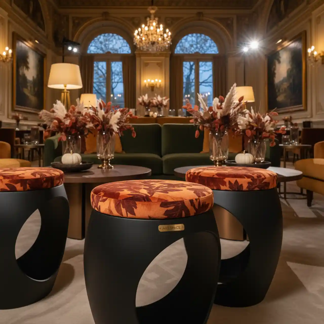 Табурет Flow RAL 9005 черный