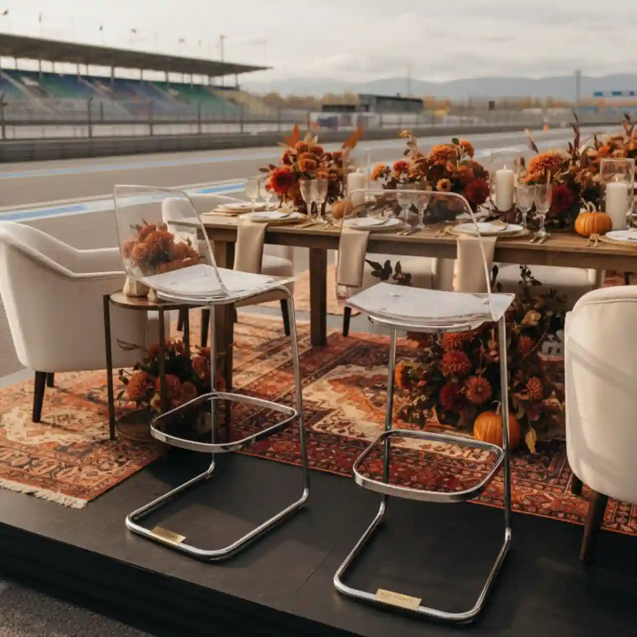 Стул прозрачный полубарный Opera Bar