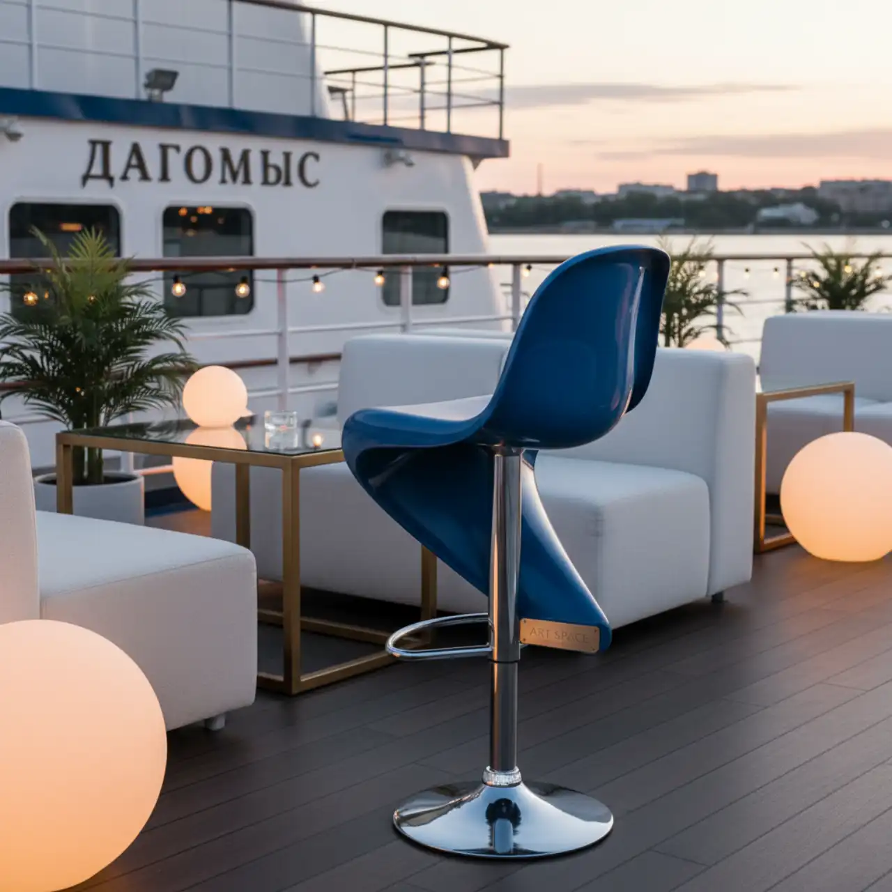 Стул полубарный пластиковый Colorfive ST