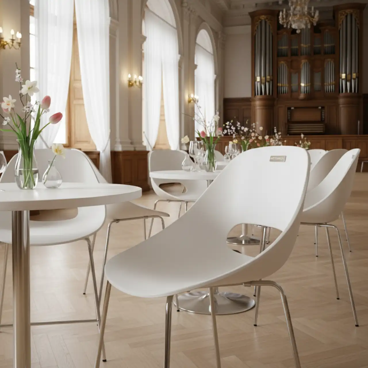 Стул полубарный пластиковый Lido Mini