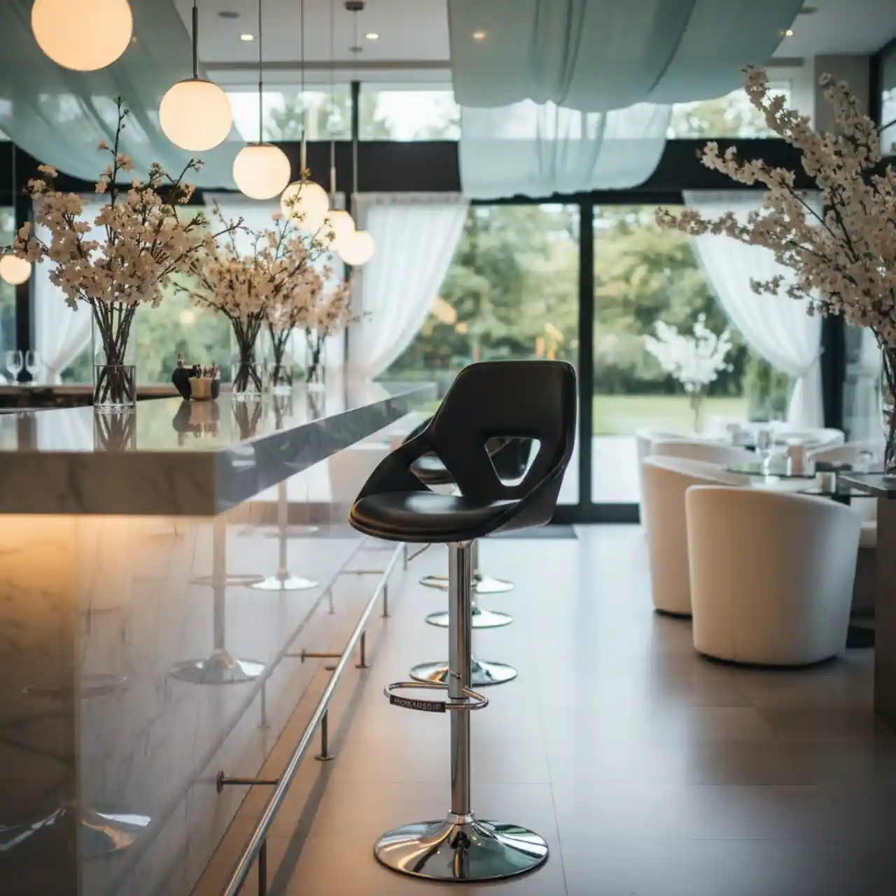 Стул барный черный Hi Tech Black