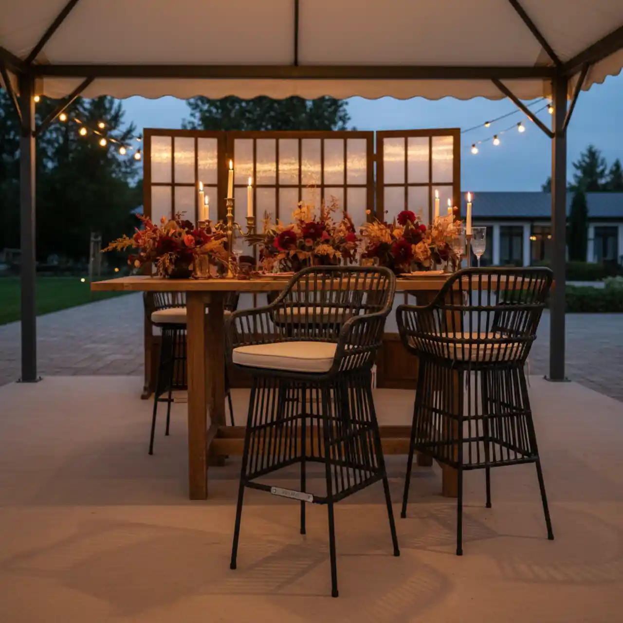 Стул плетеный барный Barcellona