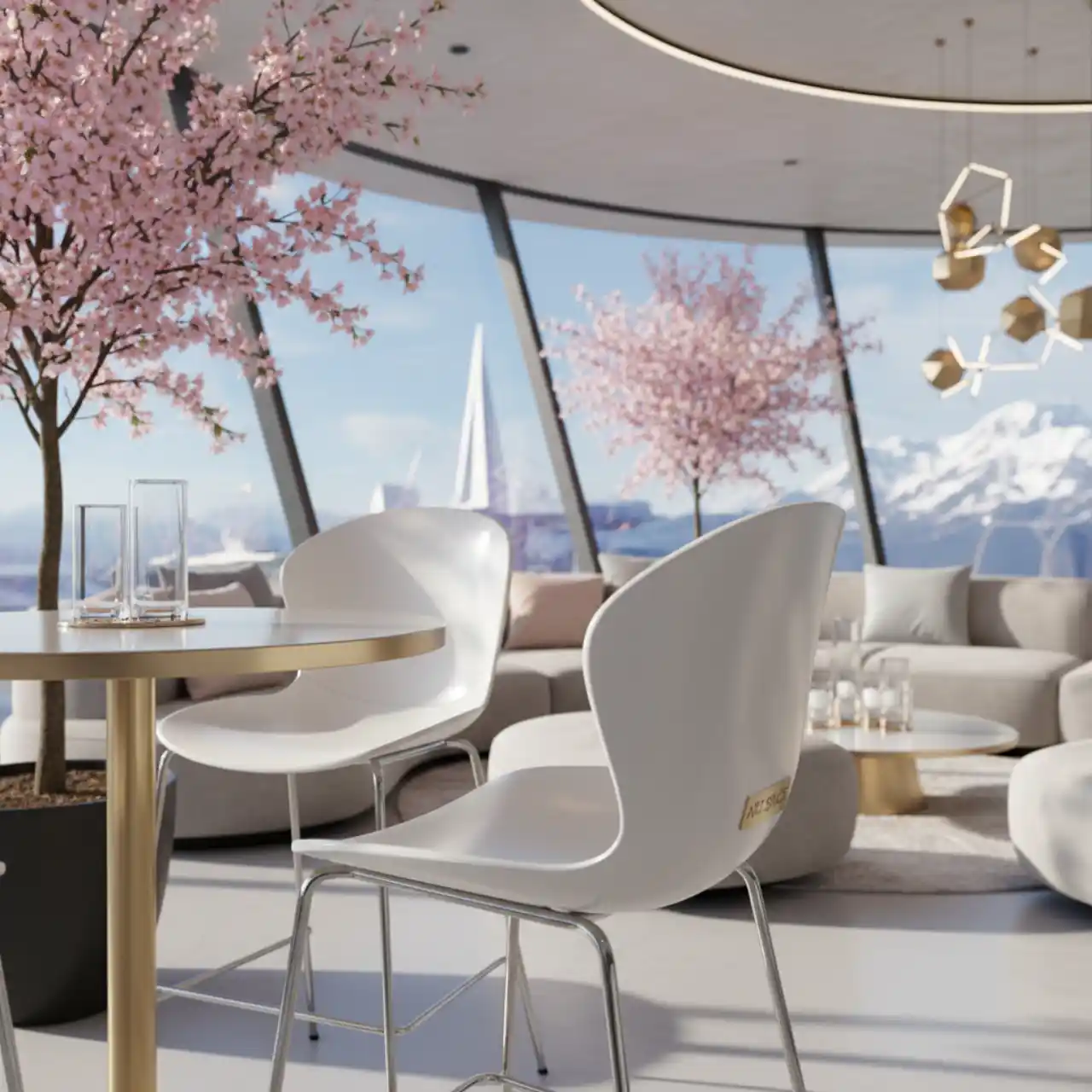 Стул пластиковый полубарный Volt