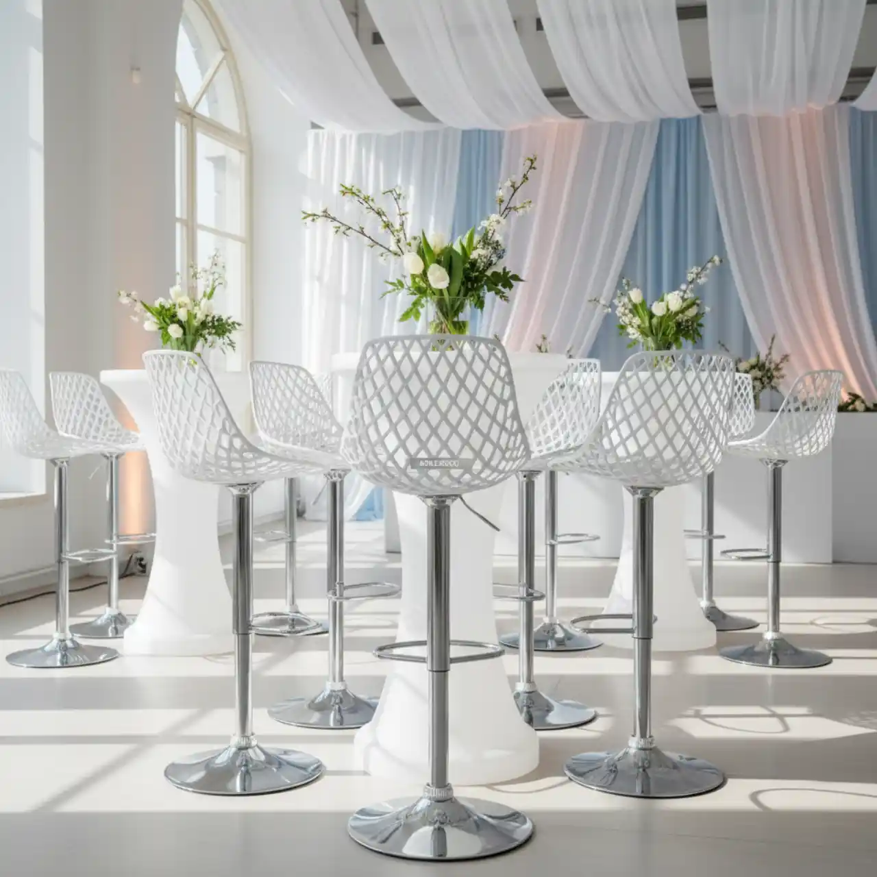 Стул пластиковый барный Net Stool