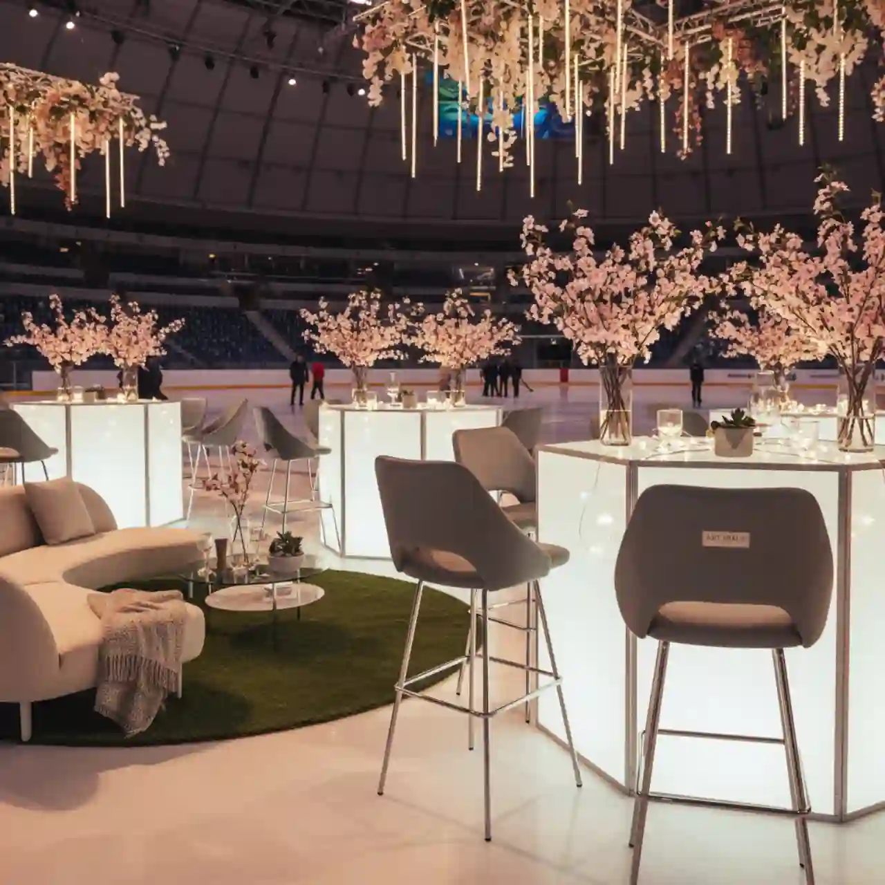 Стул барный экокожа серый TEXAS