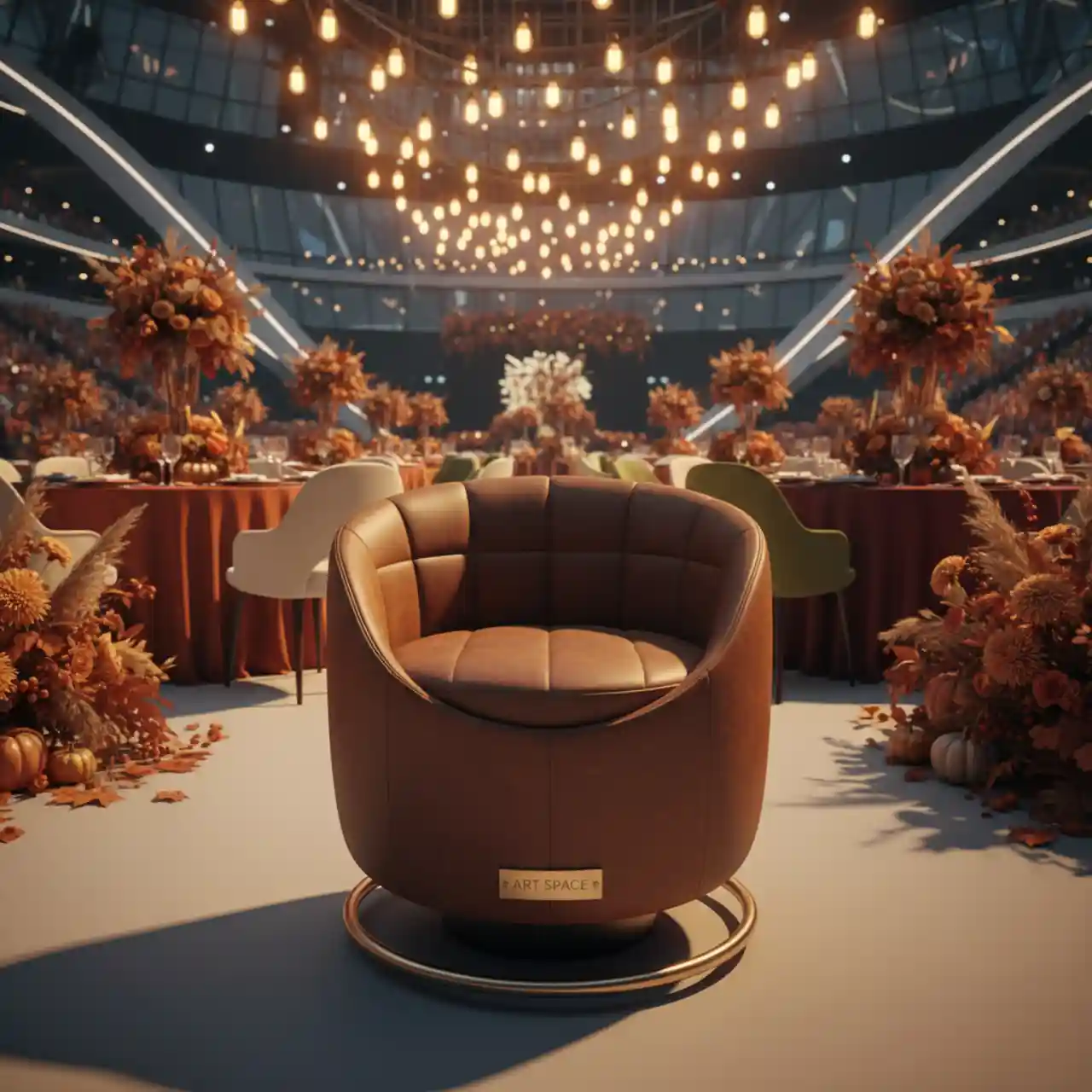 Стул неваляшка барный Нильс Эрик из экокожи