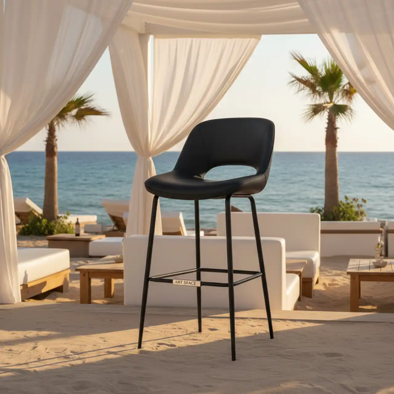 Стул барный черный Stig