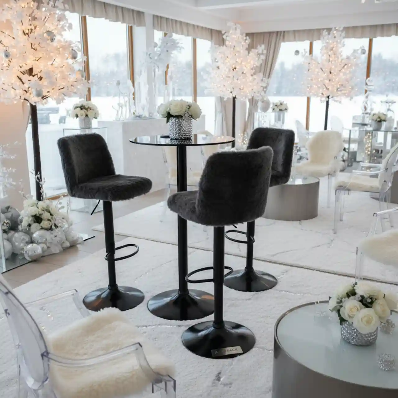 Стул барный черный Bomba