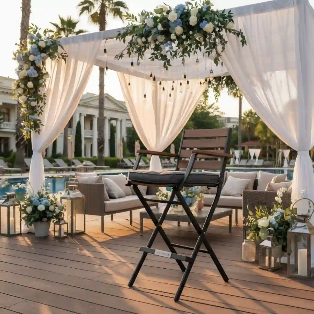 Стул барный складной Франклин черный