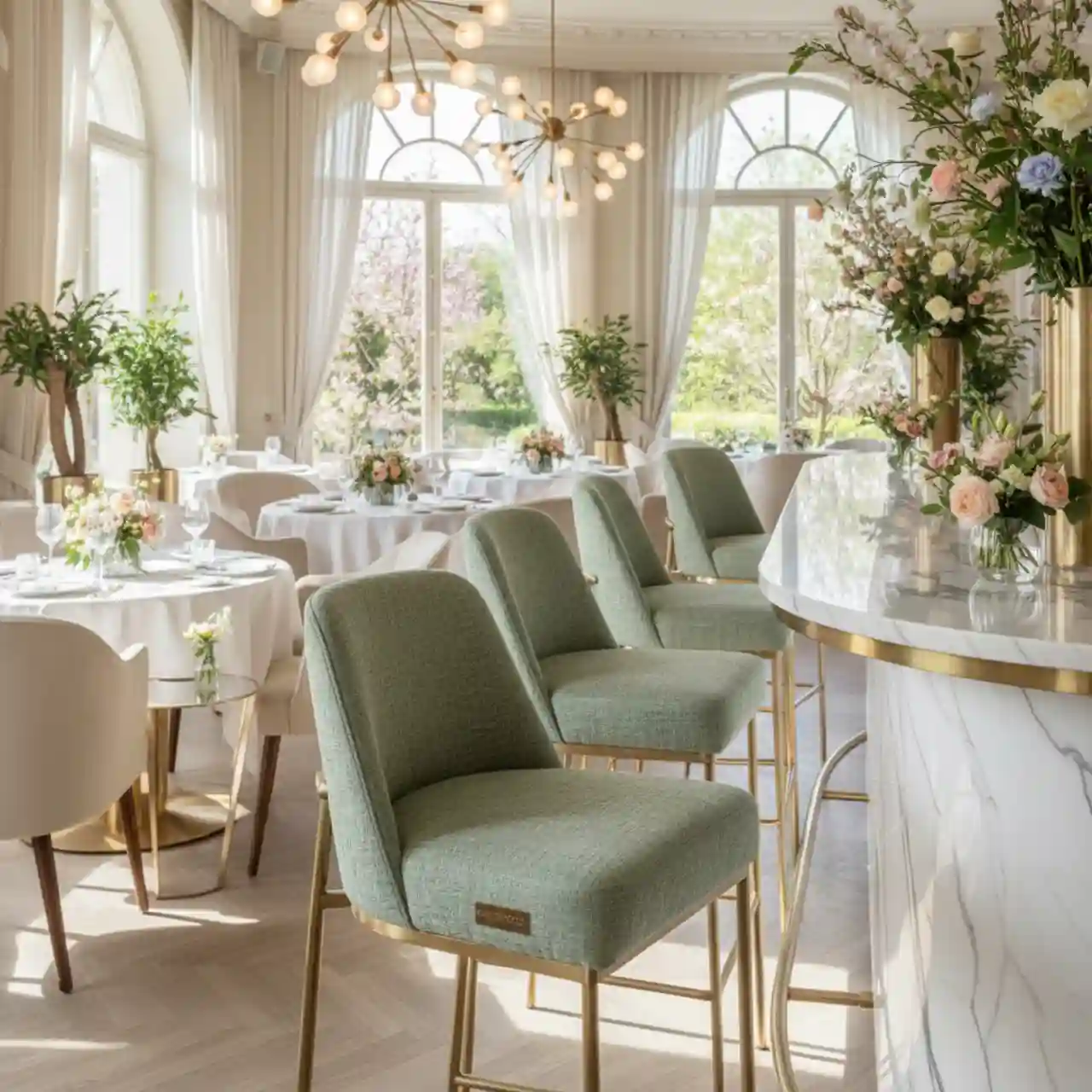 Стул барный с обивкой Hesse