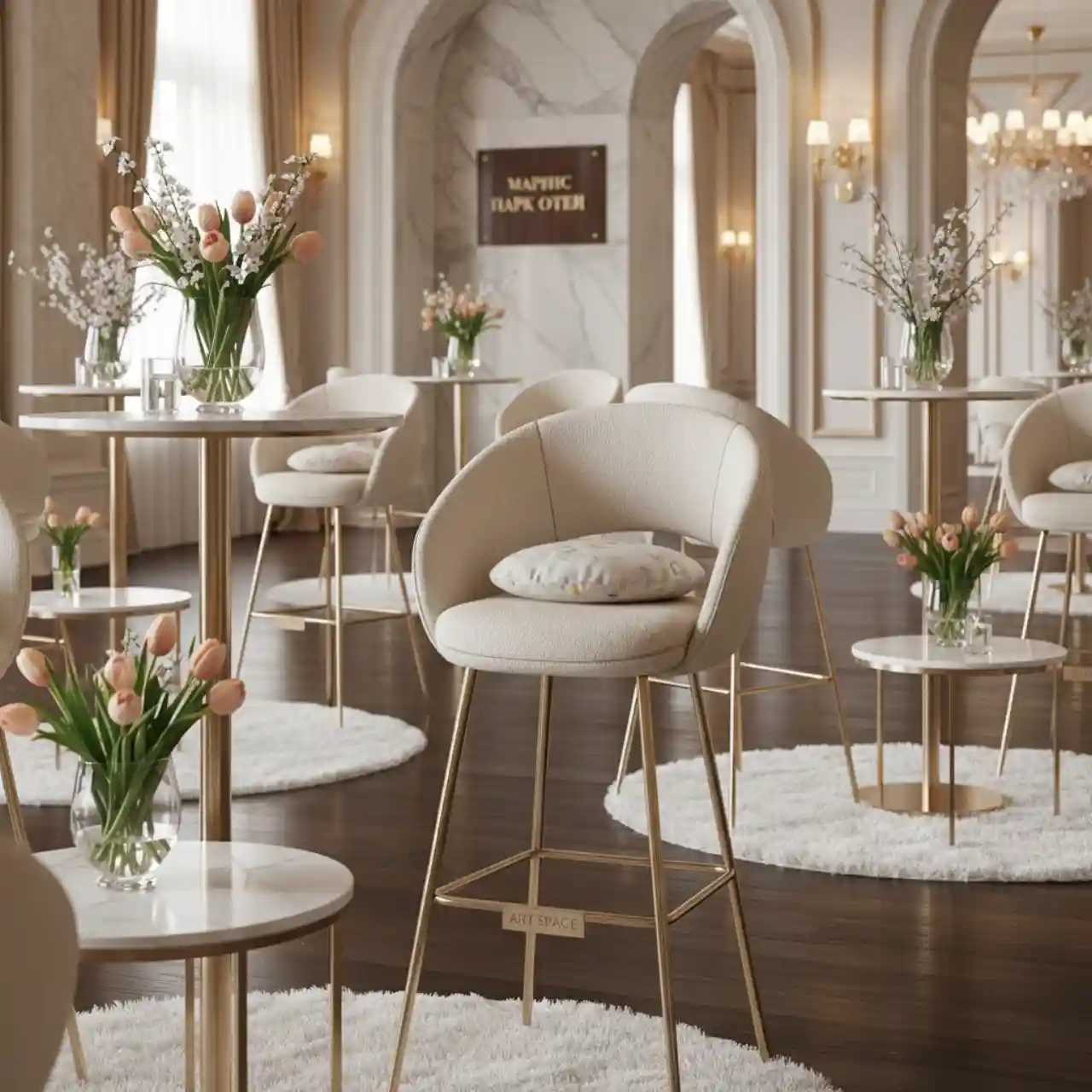 Стул барный с обивкой Kalea