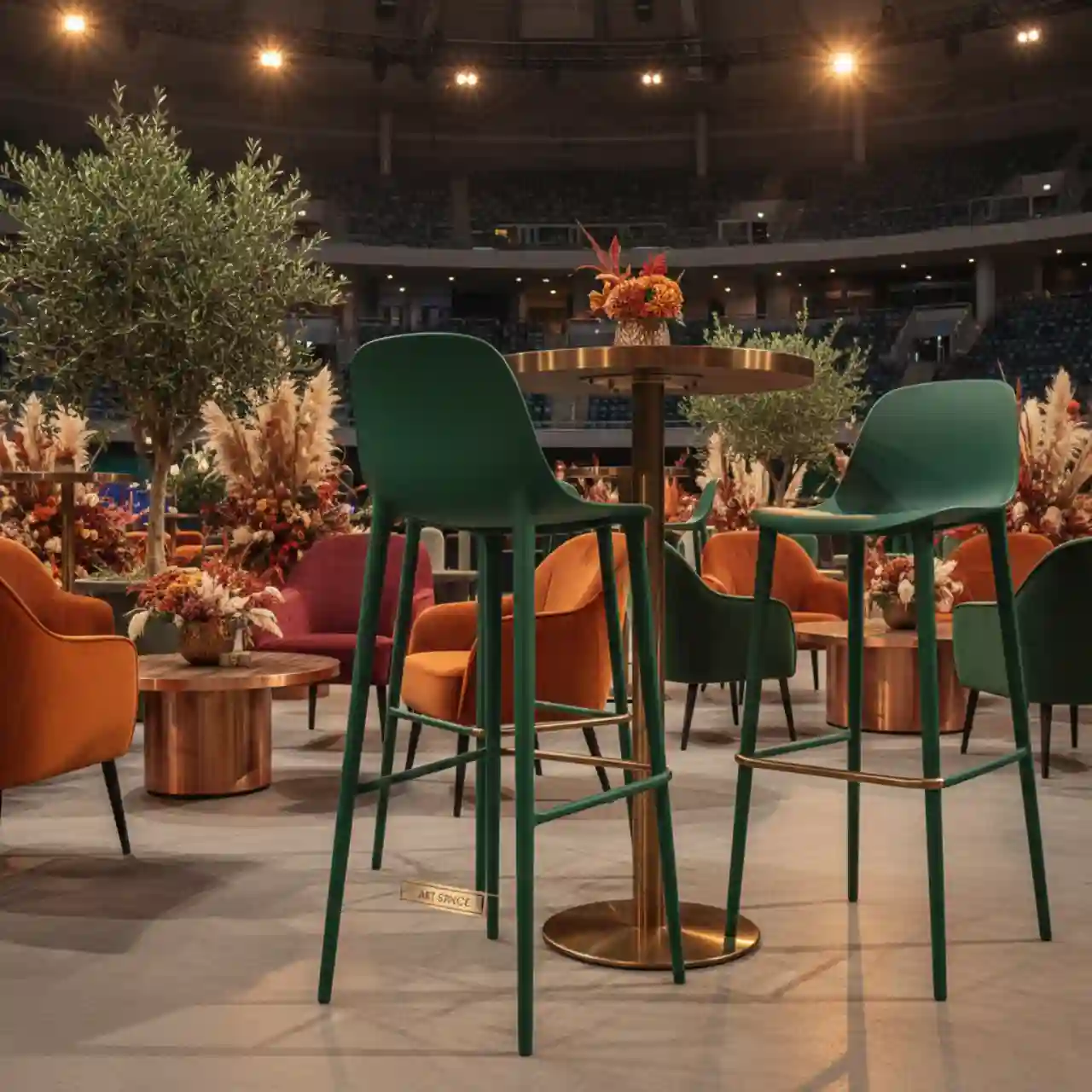 Стул барный пластиковый Mentha Go Green