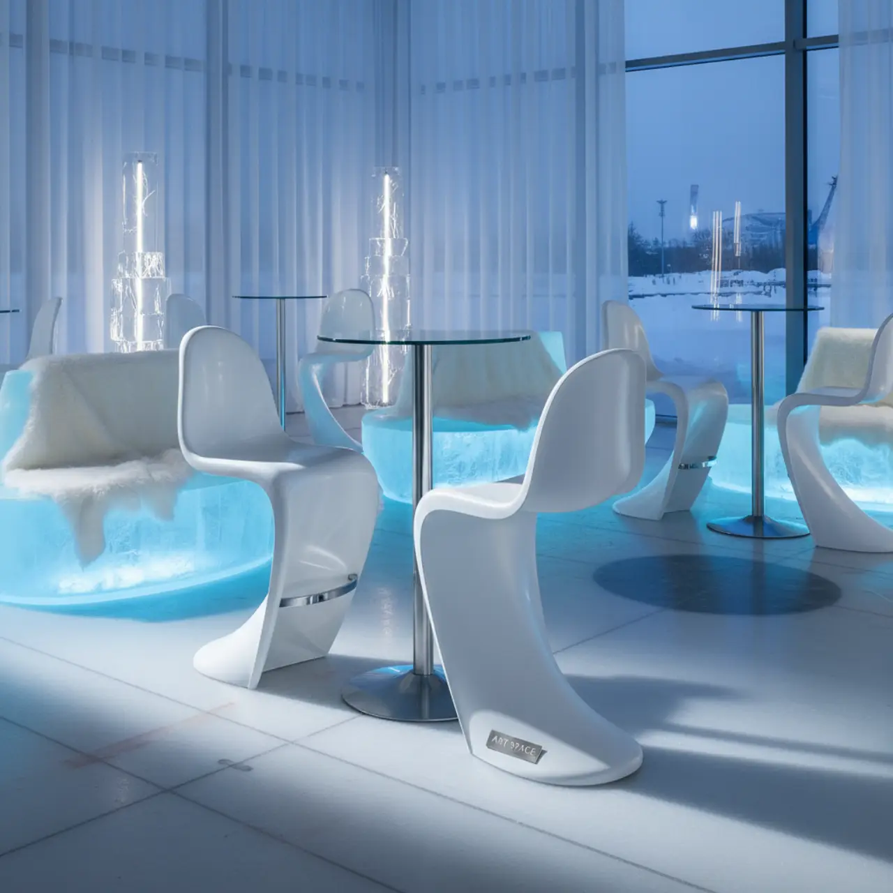 Стул барный пластиковый Isidoro