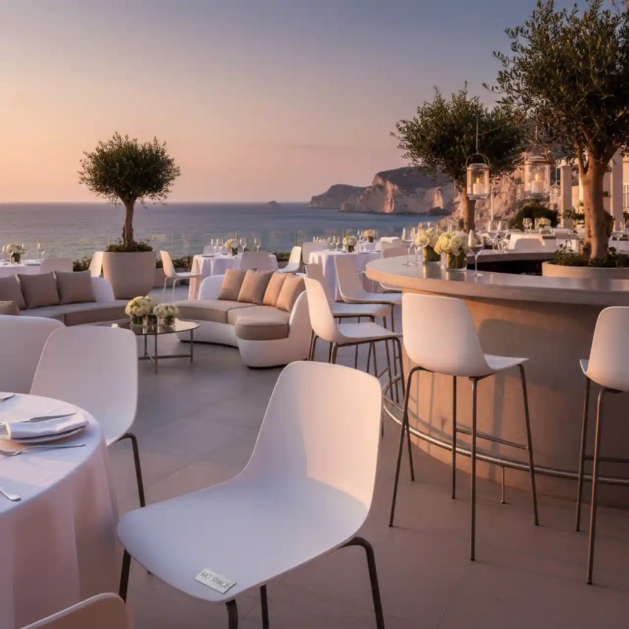 Стул барный пластиковый Babila