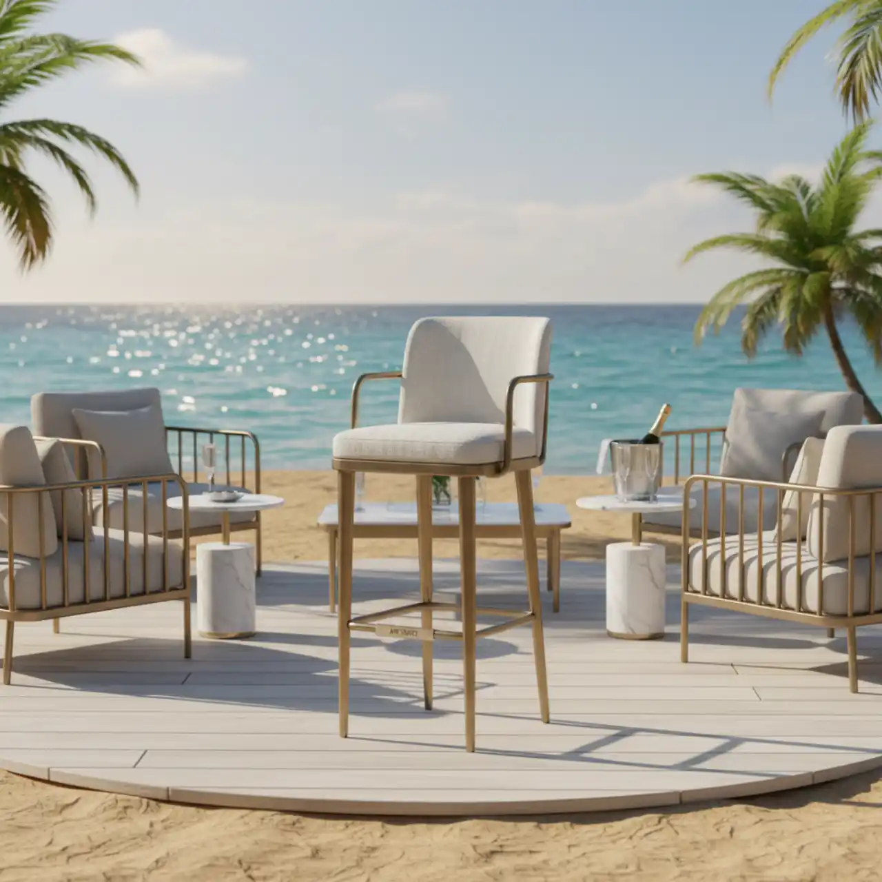 Стул барный металлический Darwin