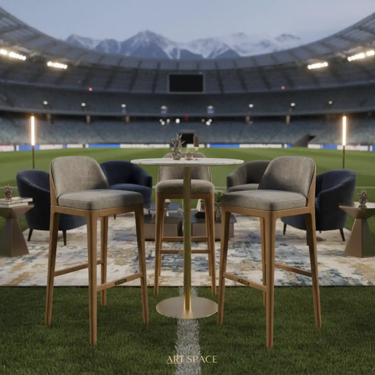 Стул барный Деманск дуб кера