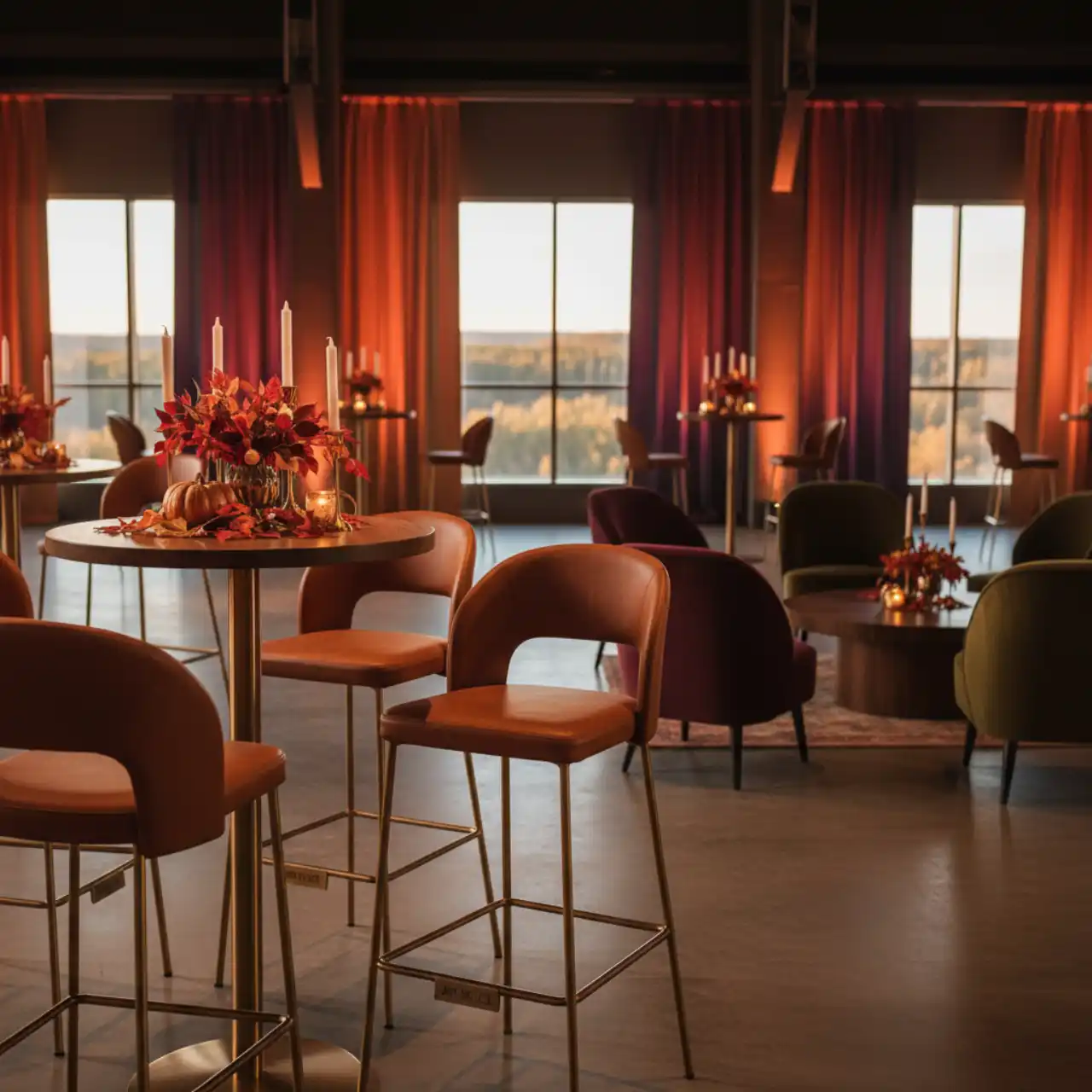 Стул барный из экокожи