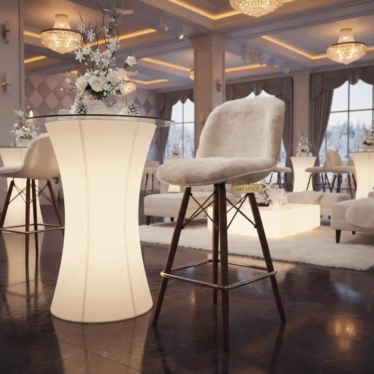 Стул барный дизайнерский Eames DSW