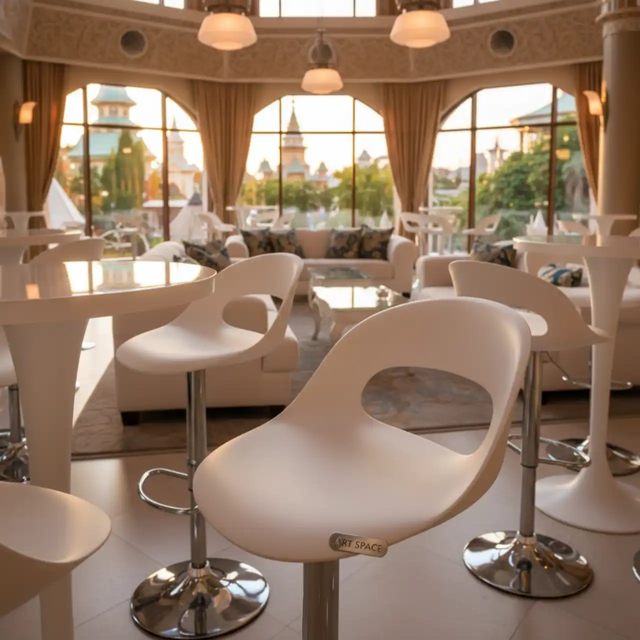 Стул барный белый marta