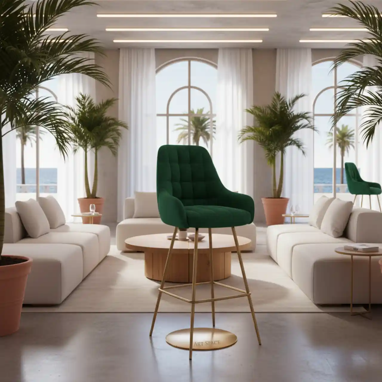 Стул барный Oscar Green