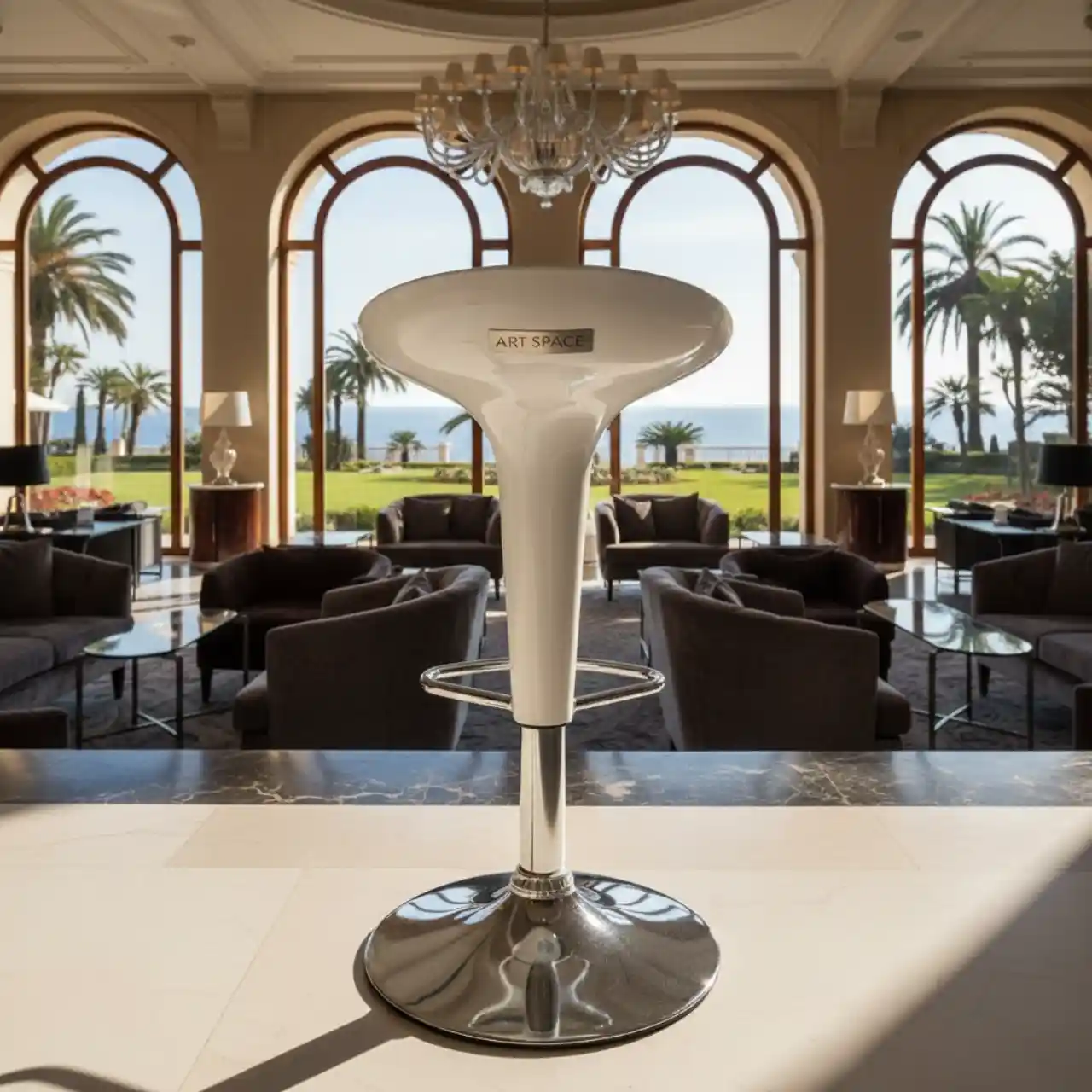 Стул барный white Bombo