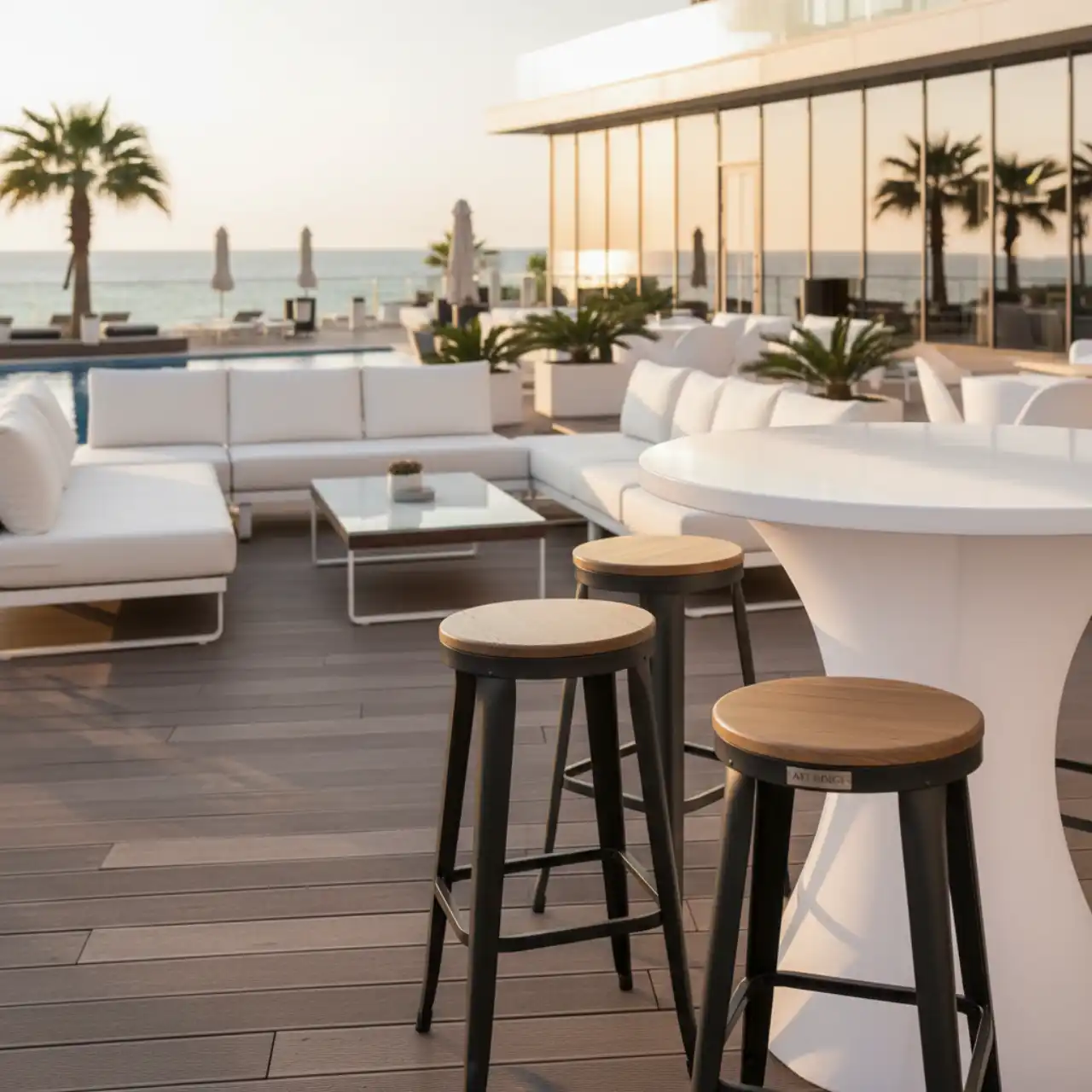 Стул барный Tolix черный