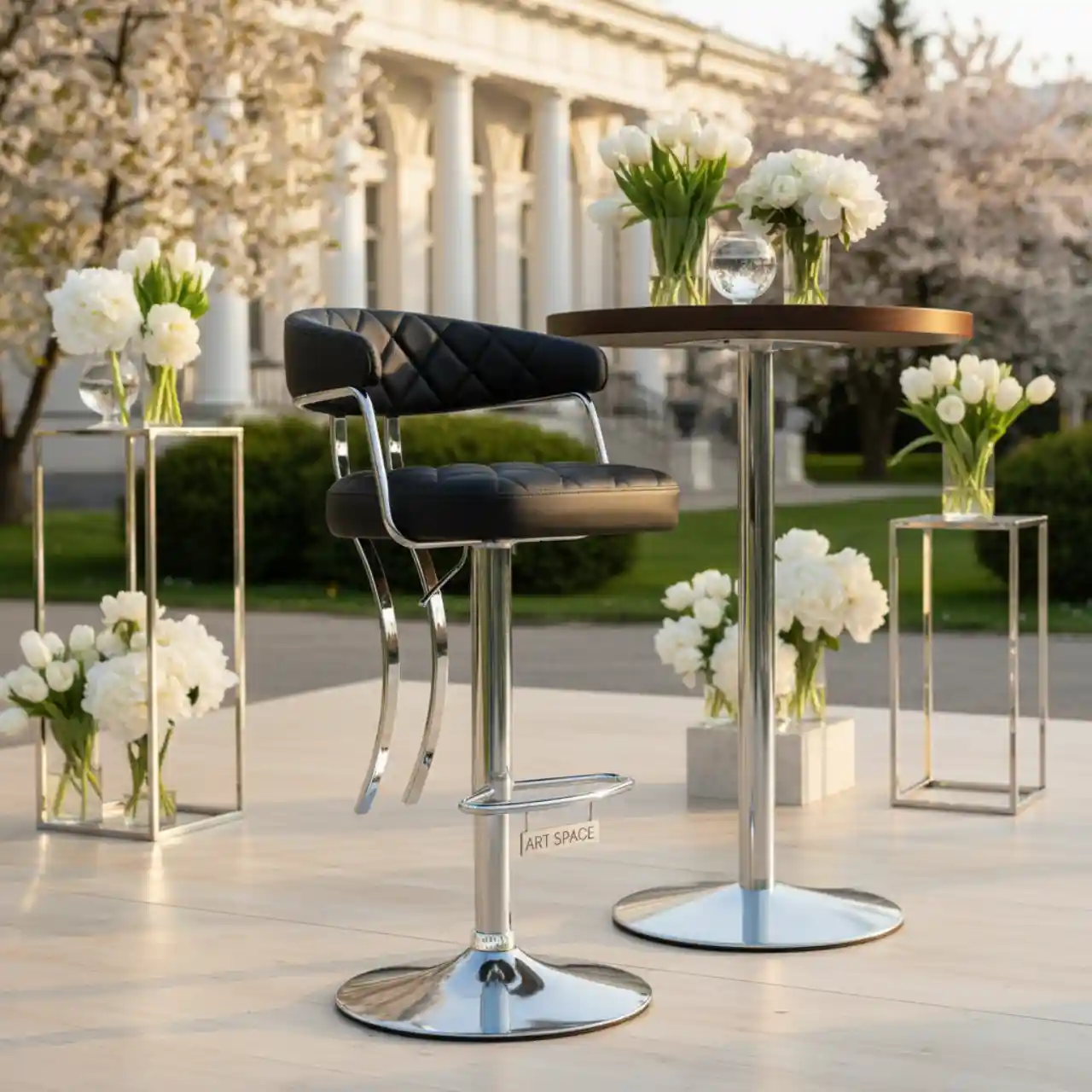 Стул барный PORSCHE черный