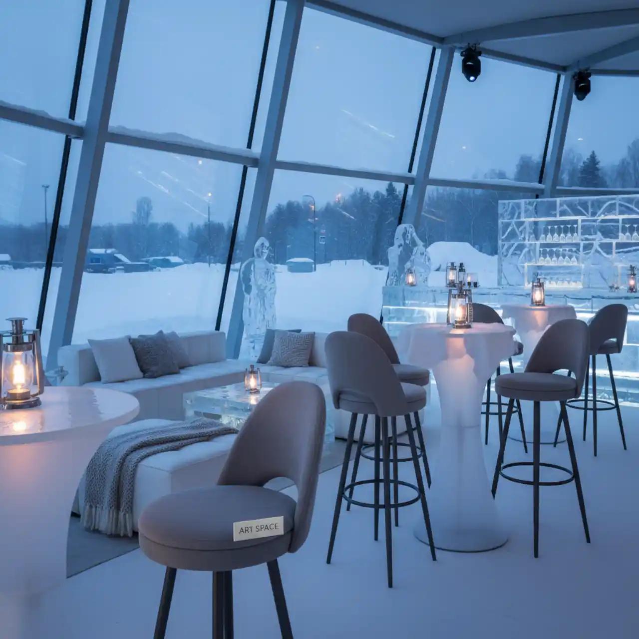 Стул барный Oscar Grey