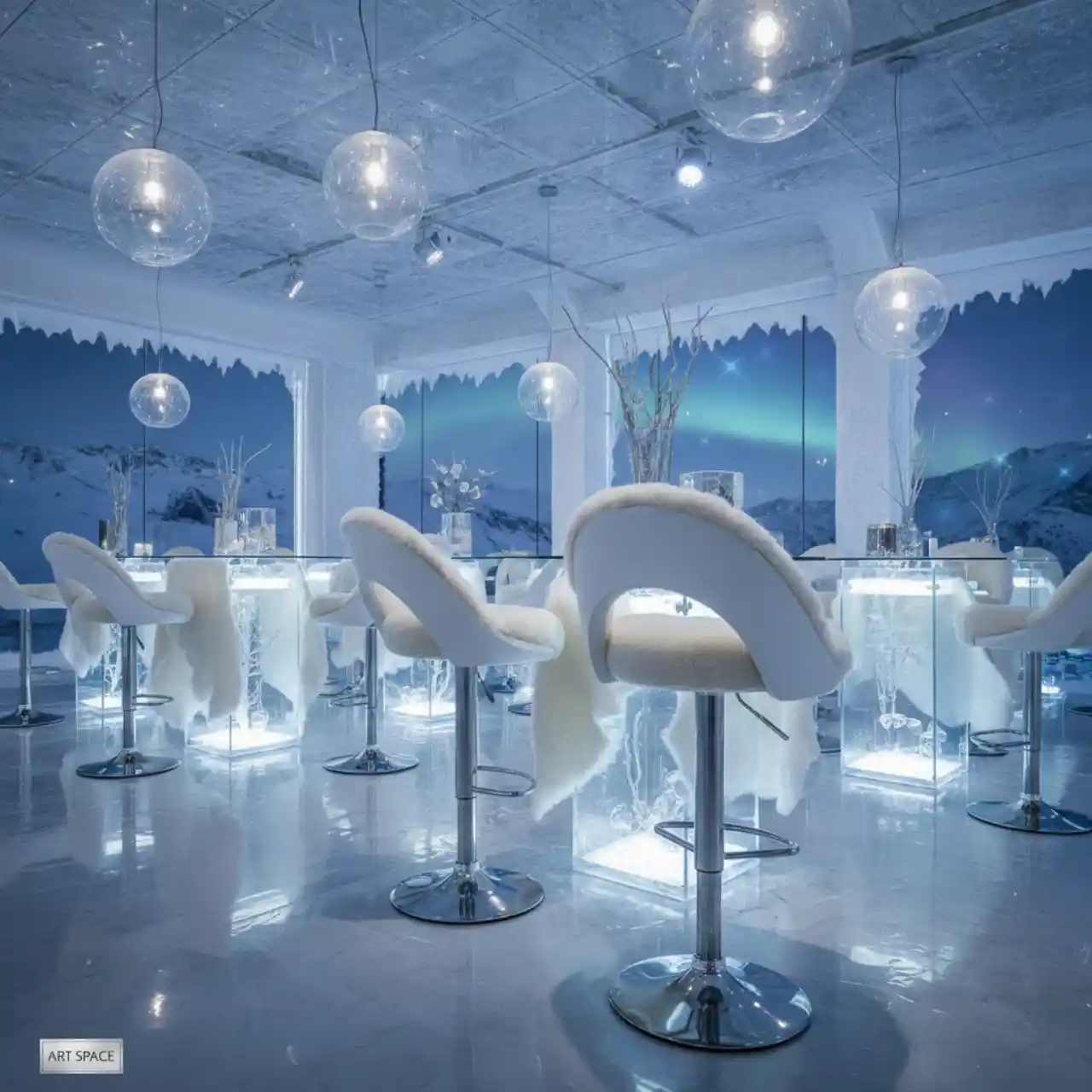 Стул барный Mira white