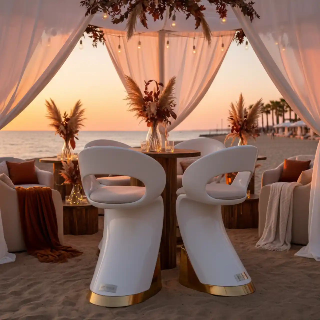 Стул барный One white