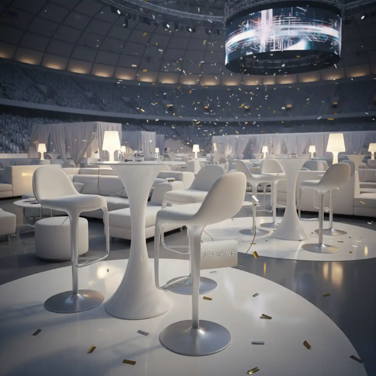 Стул барный Mira белый