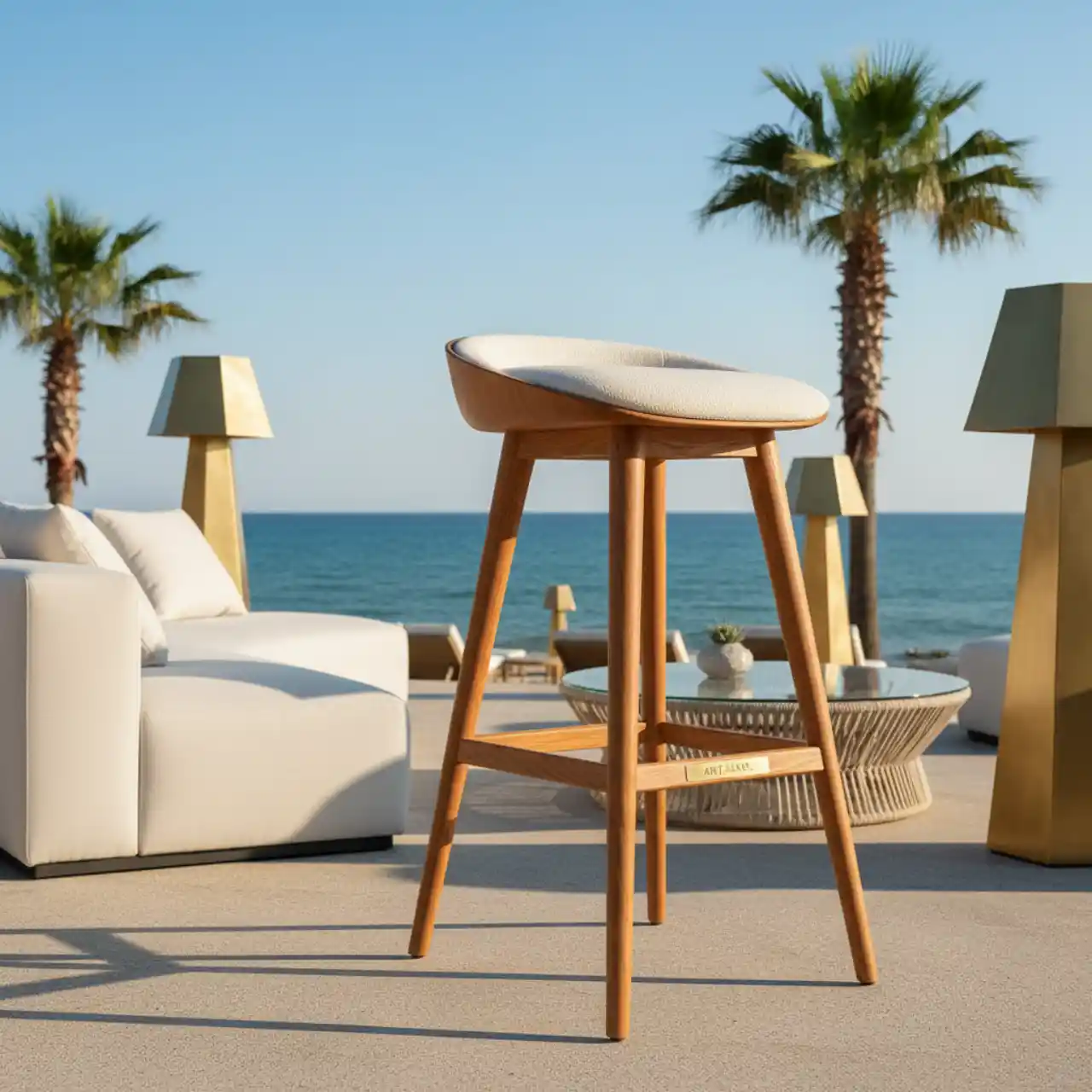 Стул барный Marta дуб натуральный коньяк