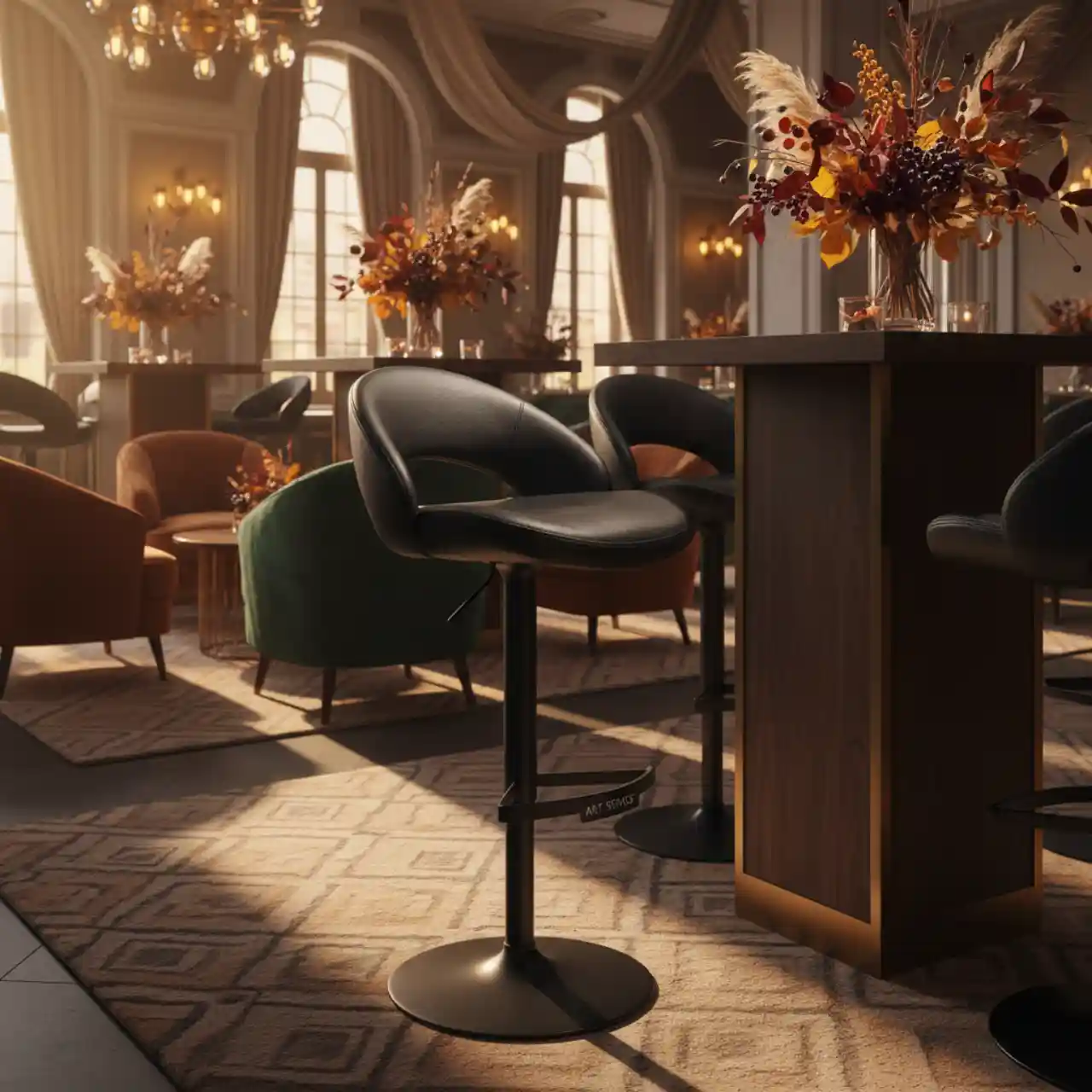 Стул барный Lem черный